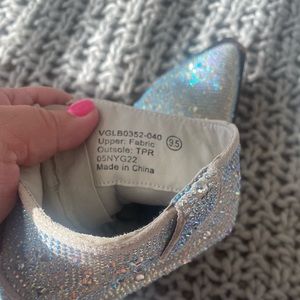 The Dolly Rhinestone Women’s Bootie - Silver